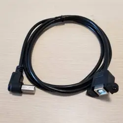 10 шт./лот (под углом 90 градусов) для USB 2,0 Тип B мужского и женского пола для расширения данных Кабельный Панель крепление с Srews для принтера