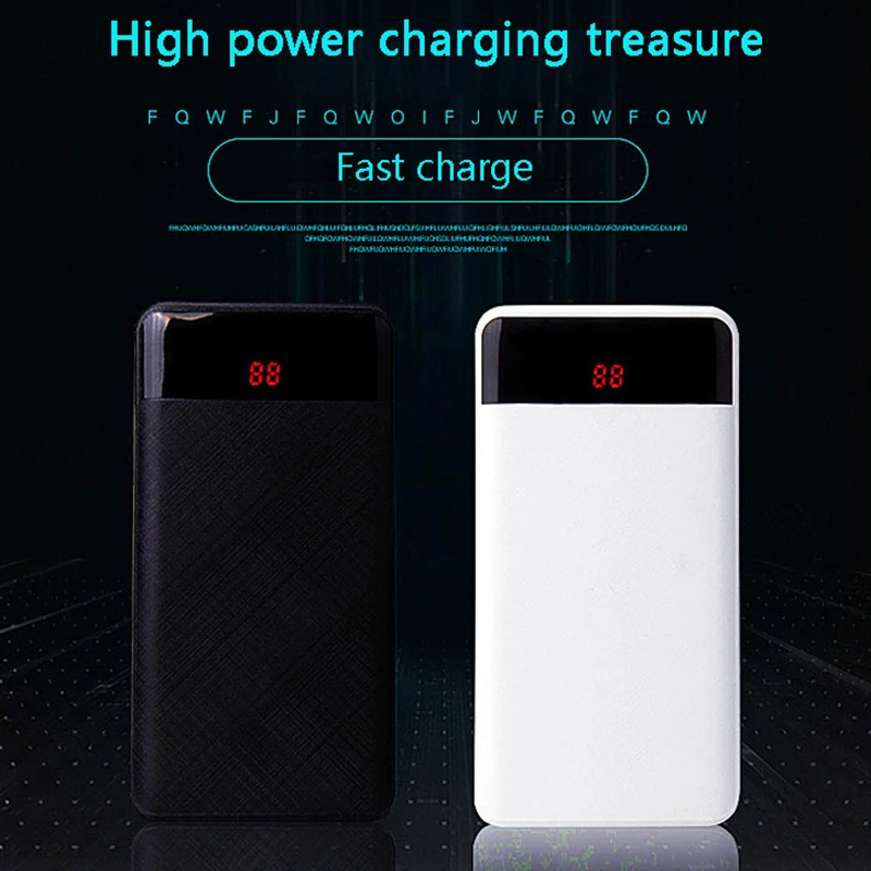 Внешний аккумулятор 30000 mAh 3USB портативное зарядное устройство Bateria Externa Pack Литий