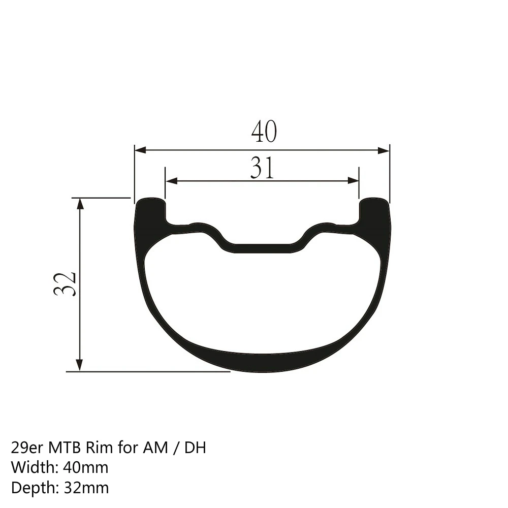 29er Plus обод для горного велосипеда 40 мм* 32 мм бесцепные, бескамерные, готовы к лучшей жесткости для все горы/Горные/эндуро колеса