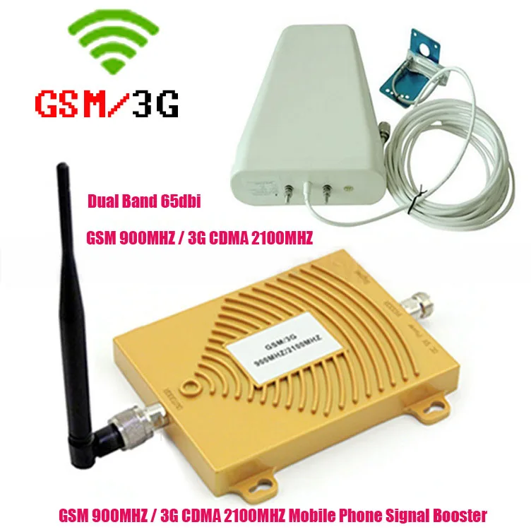 3G повторитель двухдиапазонный GSM 900MHz + 2100MHz WCDMA Полный усилитель наборы для дома