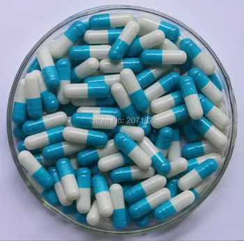 

Size 2 Blue/White Color Capsule,Medicine Packing, 2# Empty Capsule---Cap and Body Separated (5000pcs/pack)