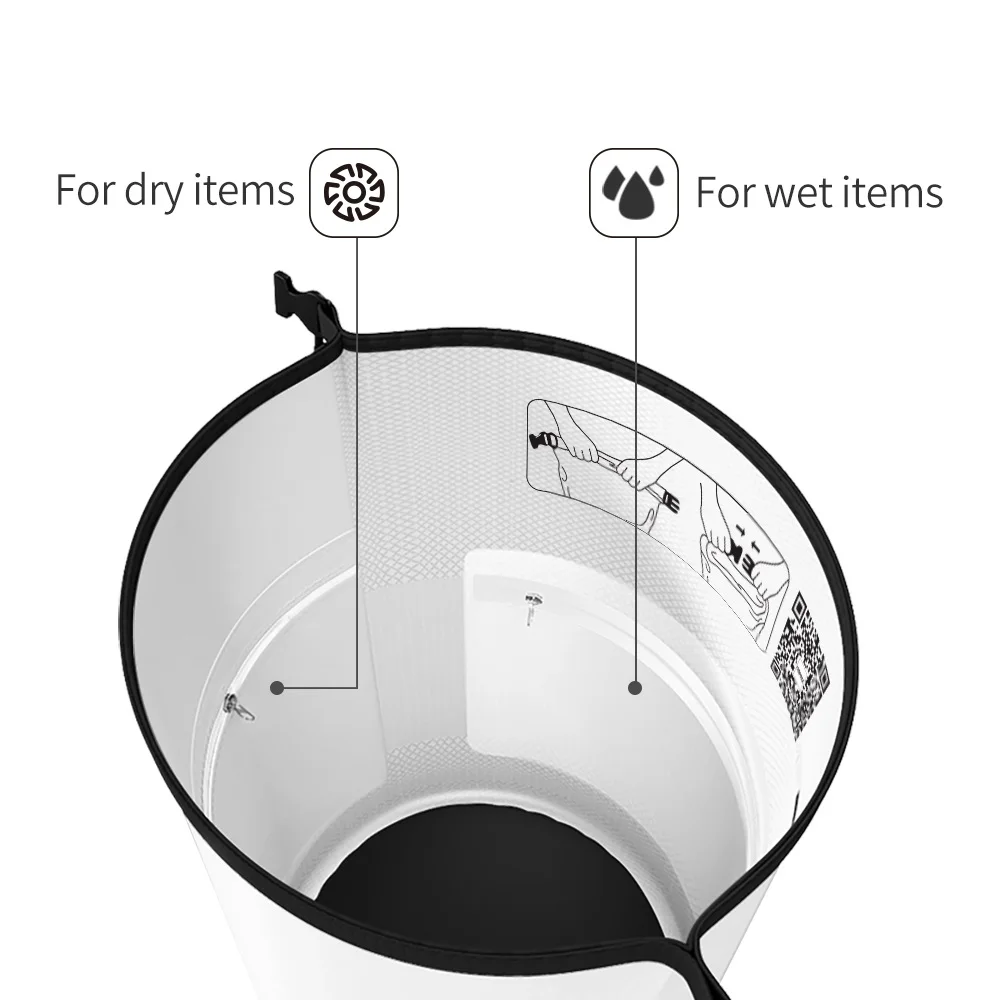 COPOZZ Swimming Bags Waterproof Bag Dry Bag PVC 15L Outdoor Sport Storage Bags Roll Top for Gym Travel Adjustable Sac Etanche