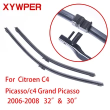 Щетки стеклоочистителя XYWPER для Citroen C4 Picasso/C4 Grand Picasso 2006 2007 2008 3"+ 30" R автомобильные аксессуары мягкие резиновые автомобильные Стеклоочистители