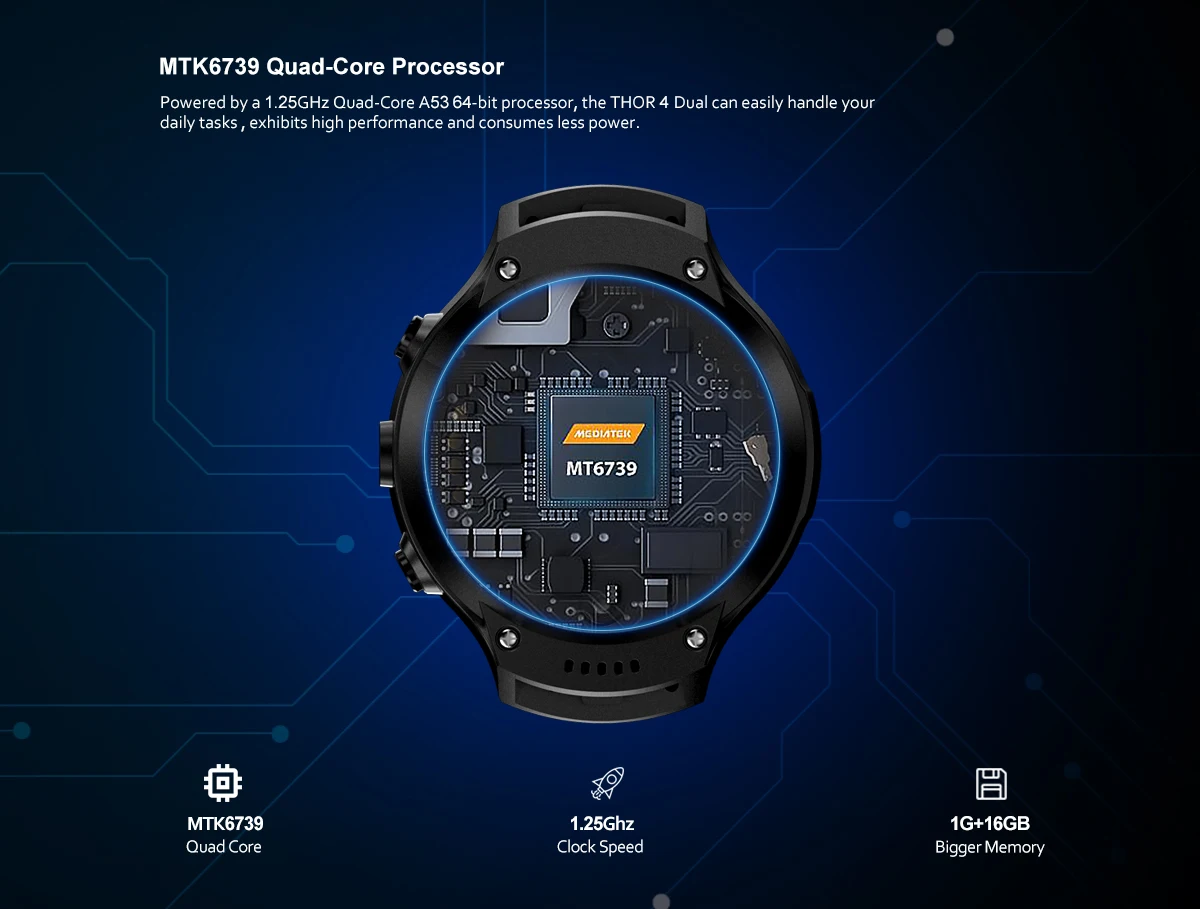 Модные часы Smart Watch zeblaze Thor 4 двойные Смарт-часы 4G Sim gps монитор сердечного ритма 5MP+ 5MP двойная камера Часы Android pk Тор 4 5