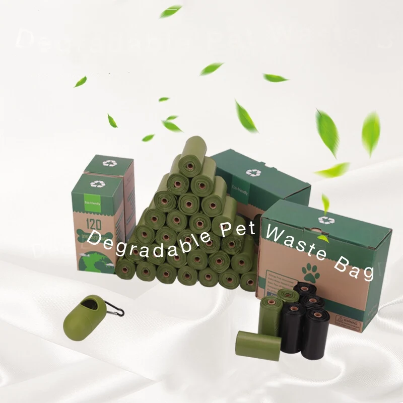 

Degradable Dog Poop Bags Portable Eco-Friendly Pet Waste Bags Outdoor Home Clean Refill Degradable Garbage Bag Organizer