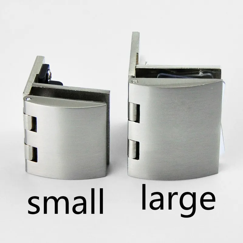 1 Pcs Furniture Hardware Glass Wine Cabinet Opening Hinges Cabinet Door Display Glass Hinge Size Accessories