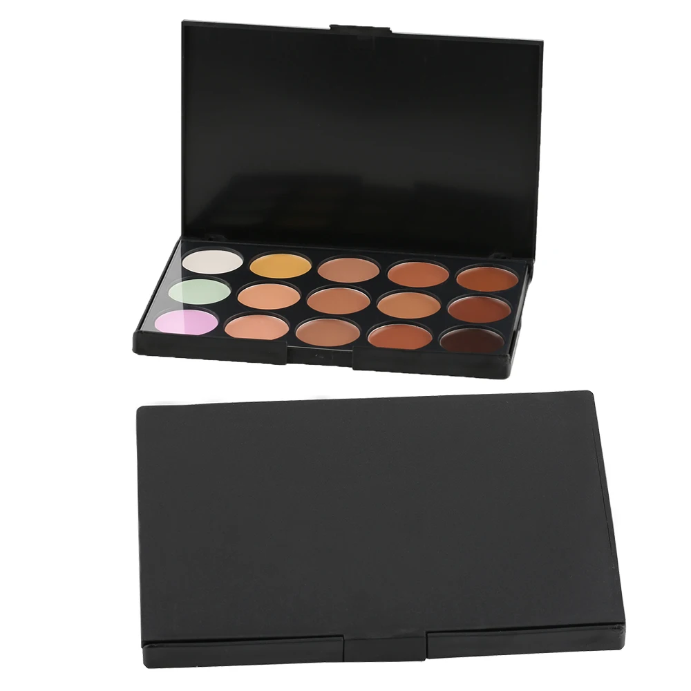 Makeup Facial Concealer Camouflage Cream Base Palette Cosmetic Beauty Tools 15 Color Pro Corrector                               (1)