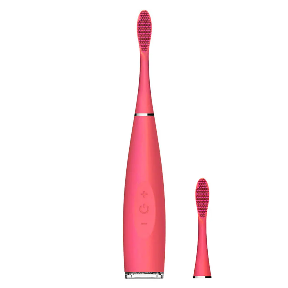 Sonic Electric Toothbrush USB Rechargeable Teeth Care Deep Cleaning Whitening Massage Waterproof Vibration Ultrasonic Brush - Цвет: red1