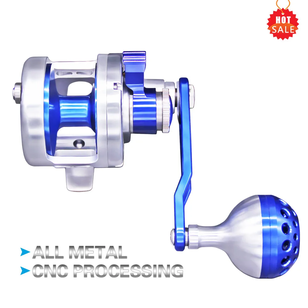 

Hu Ying Fishing Equipment PE Series 10 Ball Bearings Jigging Reel CNC Handle Full Matel Fishing Wheel