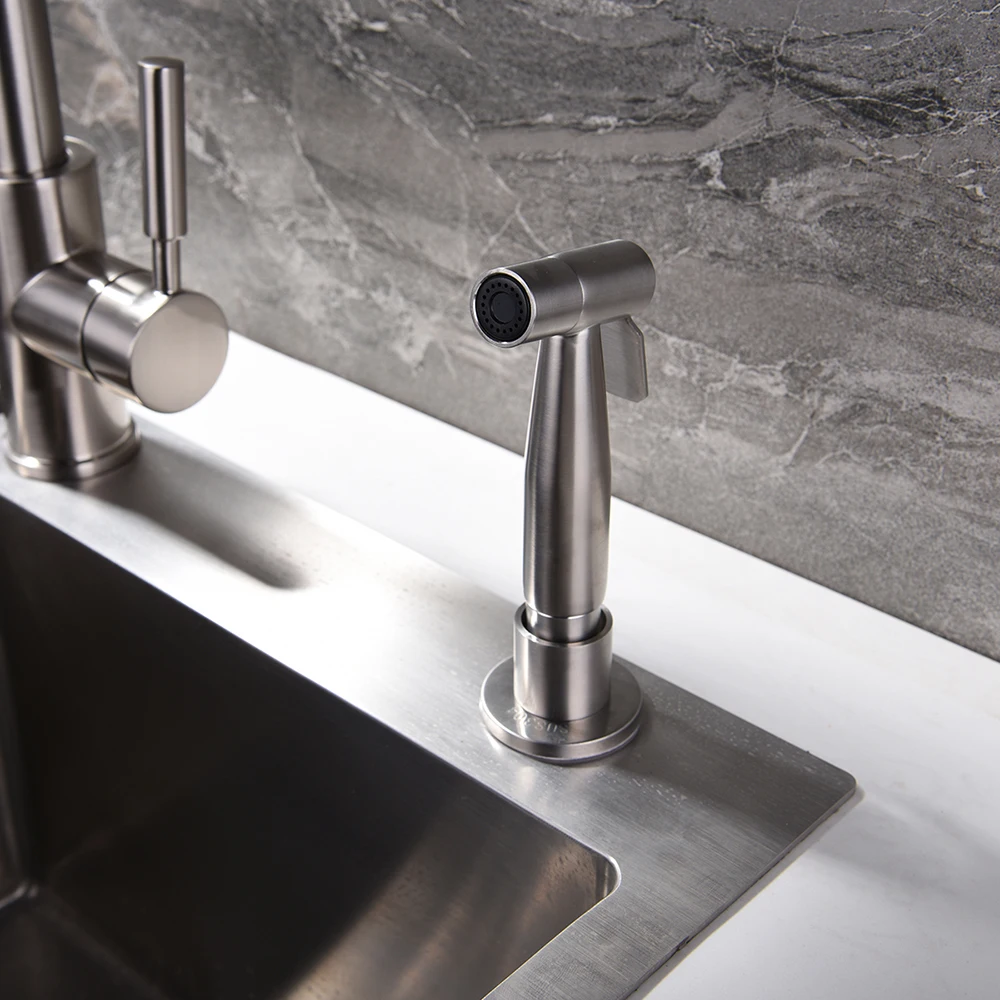 Free shipping 304 stainless steel metal kitchen spray and faucet sprayer with hose and head accessory for kitchen sink washing