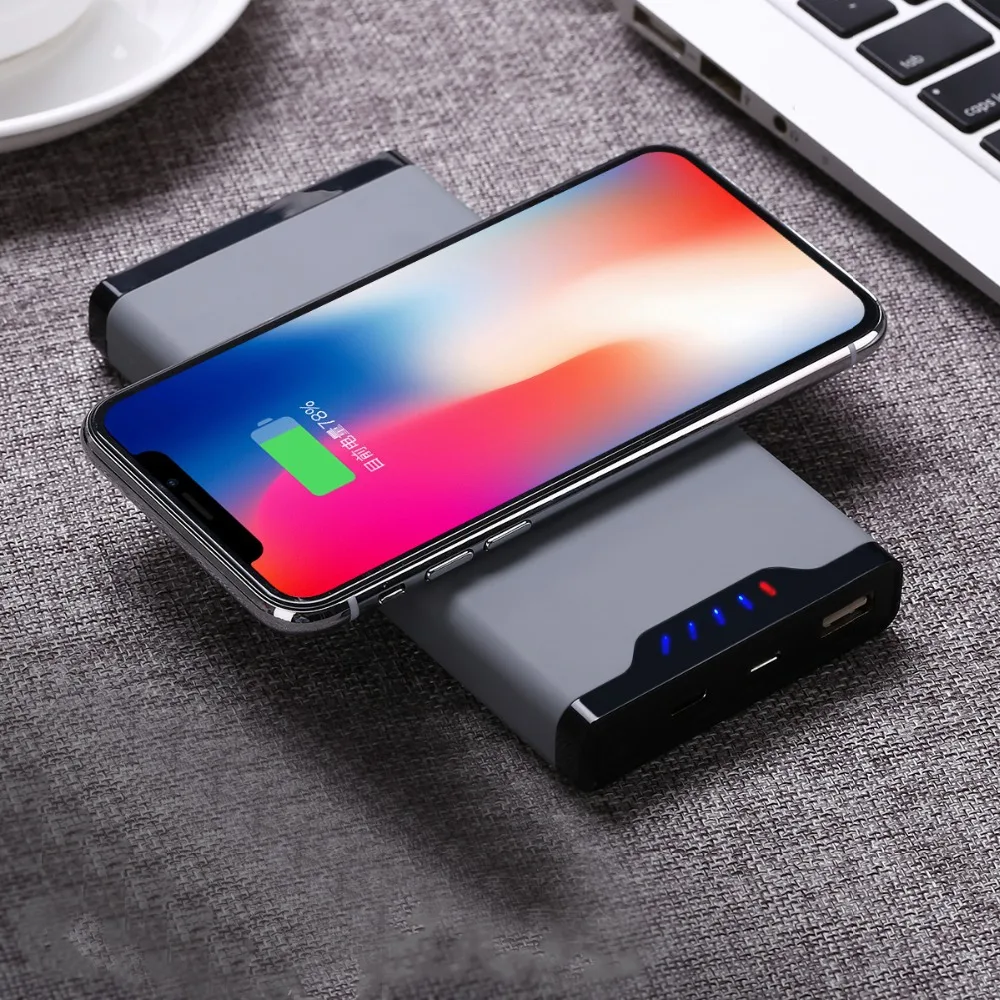 

for iphone 8 x Triple Wireless Charging Mobile Power Wireless Charging Treasure 10000 MAh Mobile Phone Charging Treasure