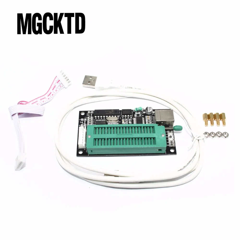 

100% Work PIC Microcontroller USB Automatic Programming Programmer K150 + ICSP Cable
