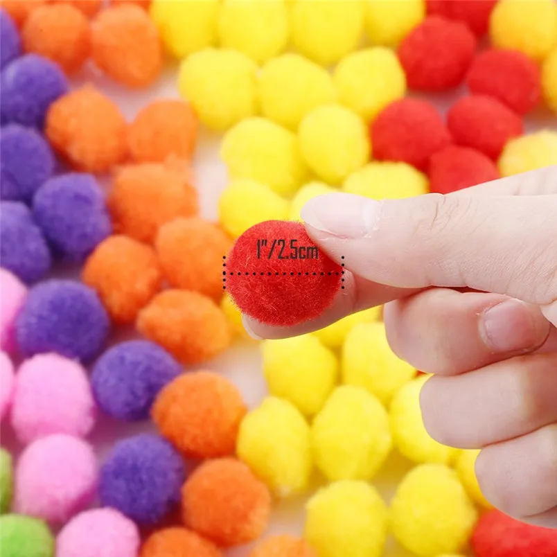 250 Pieces 1 Inch Pom Poms for Hobby Supplies DIY Creative Crafts christmas Decorations Assorted DIY Home decortions #3d03 (3)