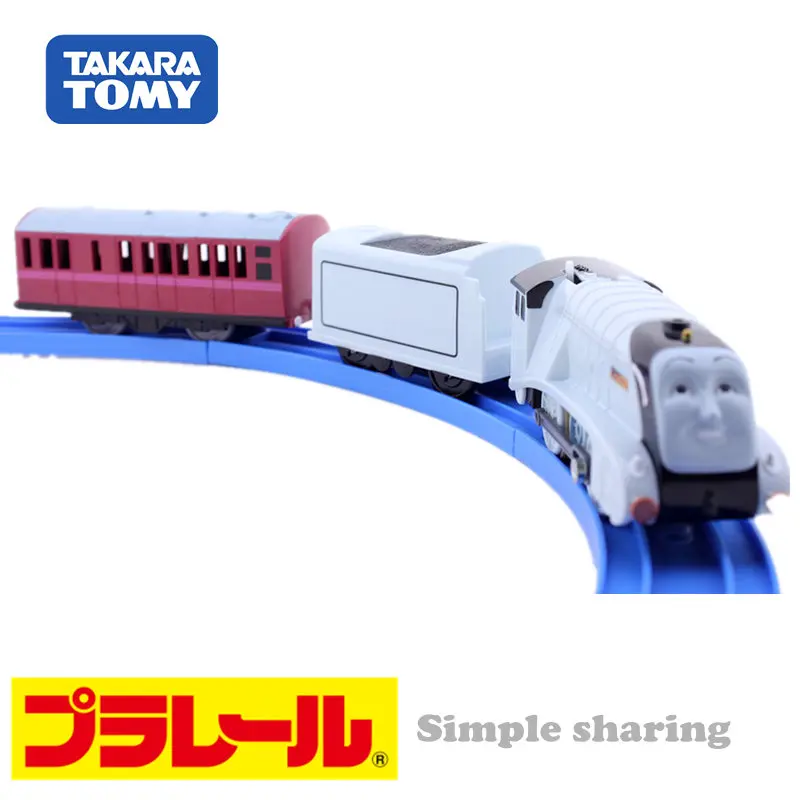 TOMY TRACKMASTER TS-10 и друзья Спенсер с 2 грузовиками моторизованный поп миниатюрный горячий поезд модель комплект Детские игрушки