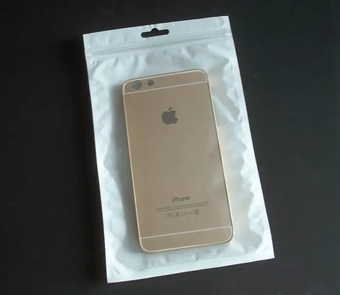 

100pcs 14*23cm Double sided clear Zipper Plastic Retail Package bag for iphone 6S 7 samsung c6 c7 s6 mobile case packaging bags