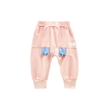 Детские брюки; сезон осень-зима; 3d-брюки для маленьких мальчиков; модные детские шаровары; повседневные милые штаны для маленьких девочек