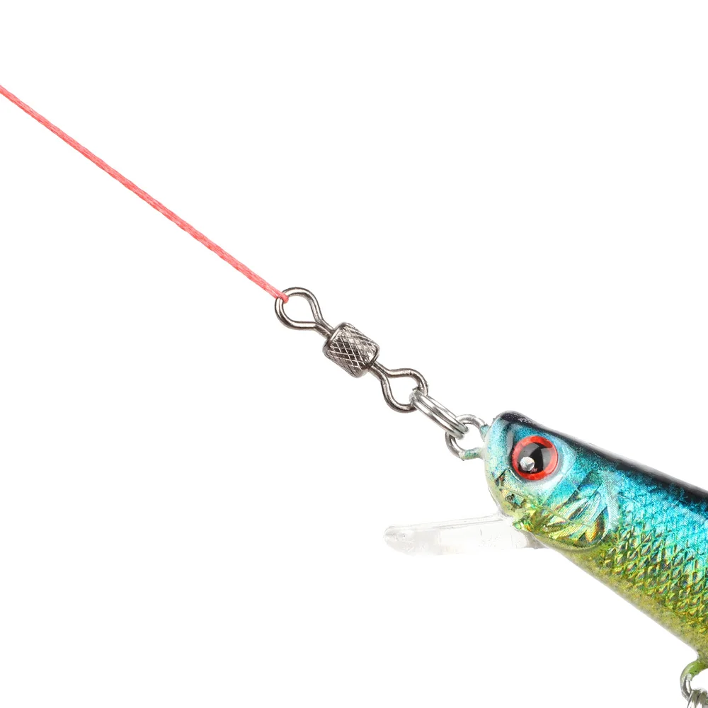 DONQL 50/100 шт Соединительный Вертлюг для рыбалки 2/0#-12# баррель Rolling Твердые кольца для рыболовного крюка подшипник поворотный рыболовные аксессуары