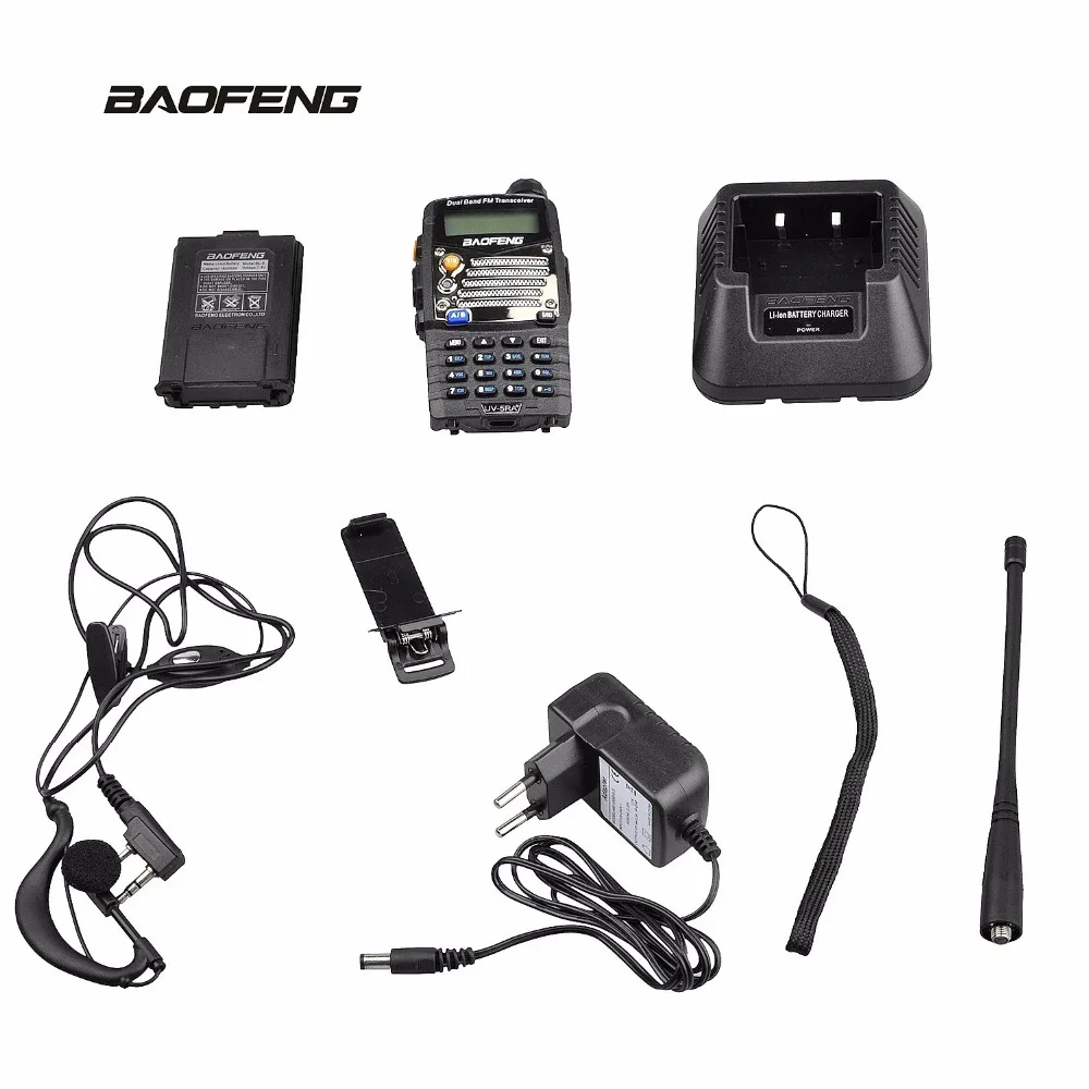 BaoFeng UV-5RA + плюс ham трансивер двухдиапазонный экран Stanbby 5 Вт ЖК дисплей переговорные CTCSS/CDCSS FM сканирования портативной