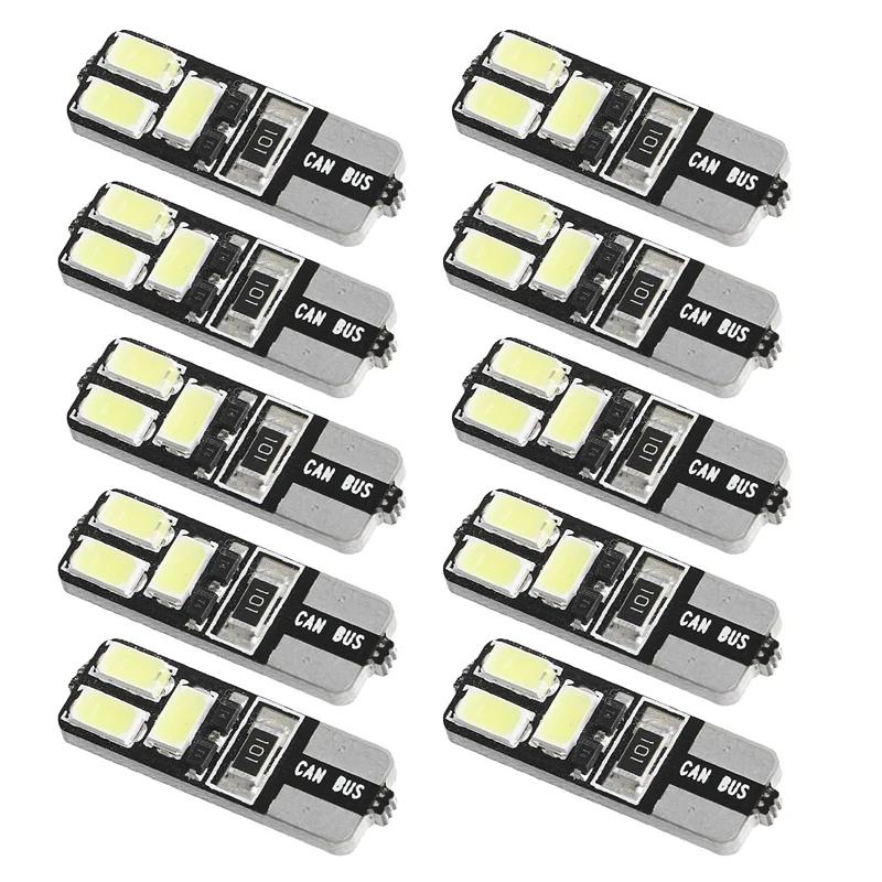 

Car Styling 10 x T10 5630 6SMD W5W Car LED CANBUS No Error Width Light Lamp