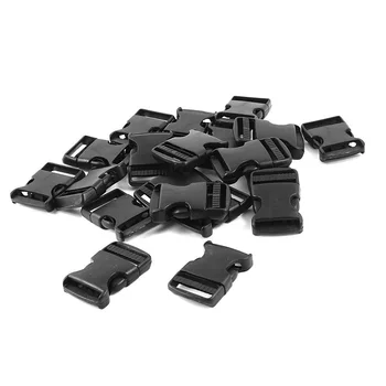 

1 1/4 Inch Width Strap Plastic Bag Quick Release Buckle 20pcs Black