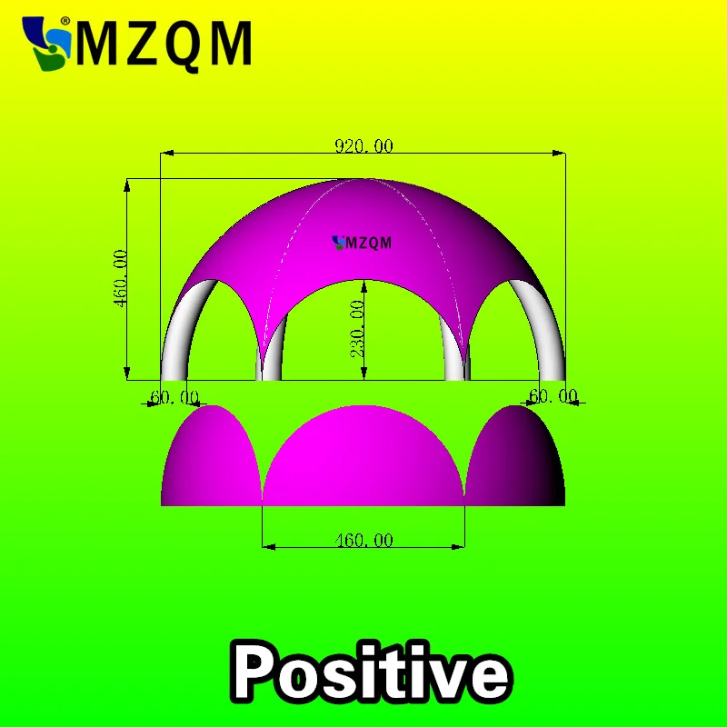 MZQM 9,2 м диаметр водонепроницаемый 6 ног надувной купол палатка надувной рекламный шатер надувная палатка-паук