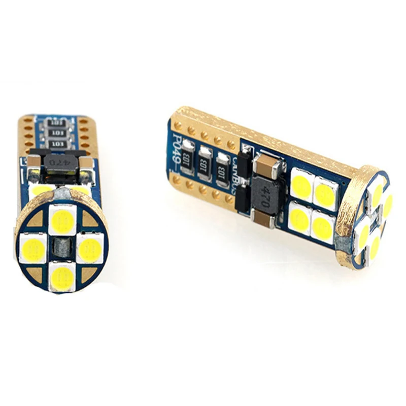 1 шт. W5W T10 12 SMD 3030 Canbus автомобильные светодиодные лампы сигнал номерной знак 194 168