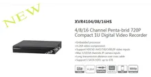 DAHUA NEW Product 4/8/16 Channel Penta-brid 720P Compact 1U Digital Video Recorder Without Logo XVR4104HS/XVR4108HS/XVR4116HS