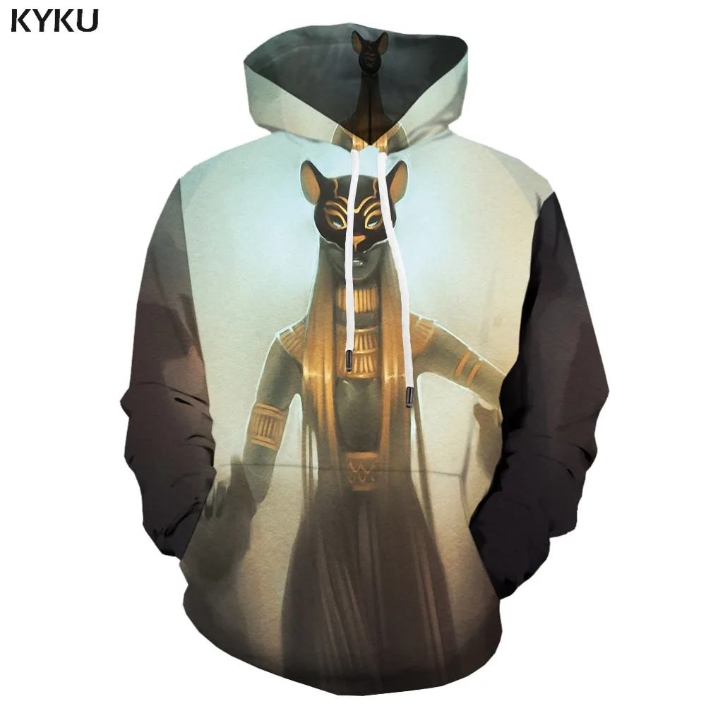 KYKU 3d Hoodies Cat Hoodie Men Flower 3d Printed Animal Hoodie Print Forest Sweatshirt Printed Harajuku Hooded Casual