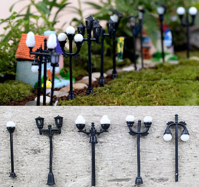 diy miniature lamp post