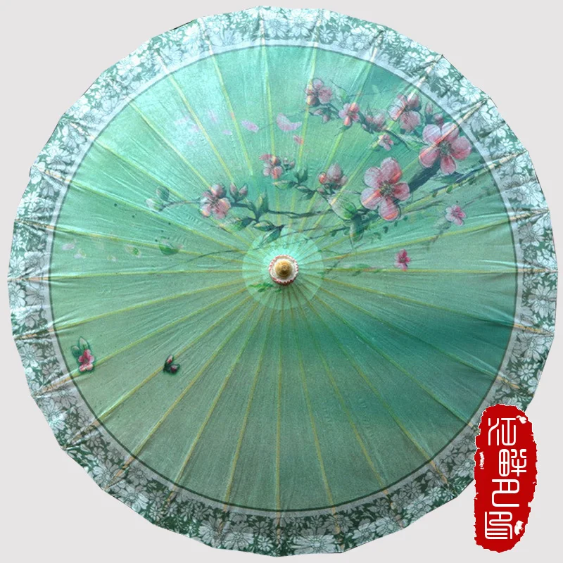 

Chinese Spring Scenery Sunshade Parasols Umbrella Women Kids Traditional Dance Parasol Japanese Props paraguas