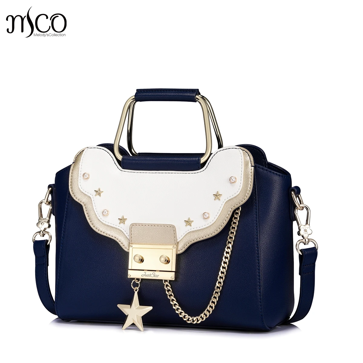 

New Top Quality Brand Star Chains Leather Purse Crossbody Shoulder Women Bag Clutch Female Handbags Sac a Main Femme De Marque