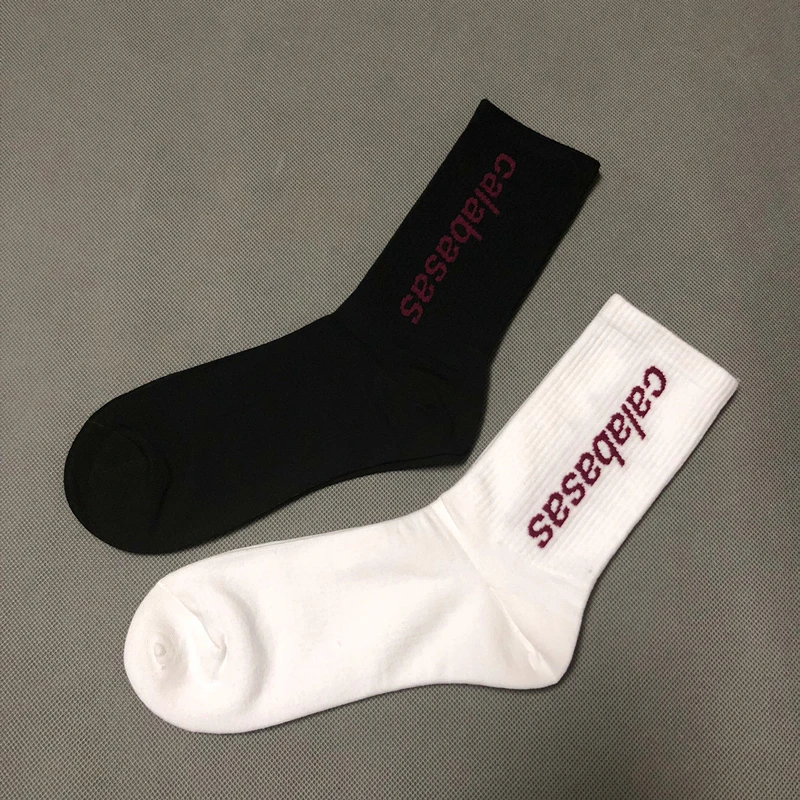 

CALABASAS Logo Belt Socks Season 5 2019ss Hip Hop Kanye West Harajuku Skarpetki Women Men Socks CALABASAS Calcetines