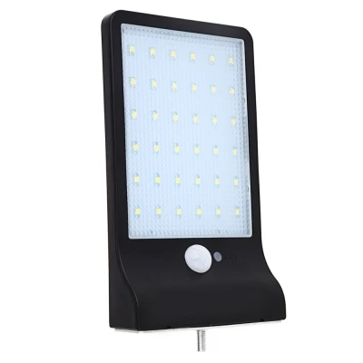 

Outdoor 36 LEDs Solar Powered Motion Sensor Light Waterproof Wall Lamp with Mounting Pole