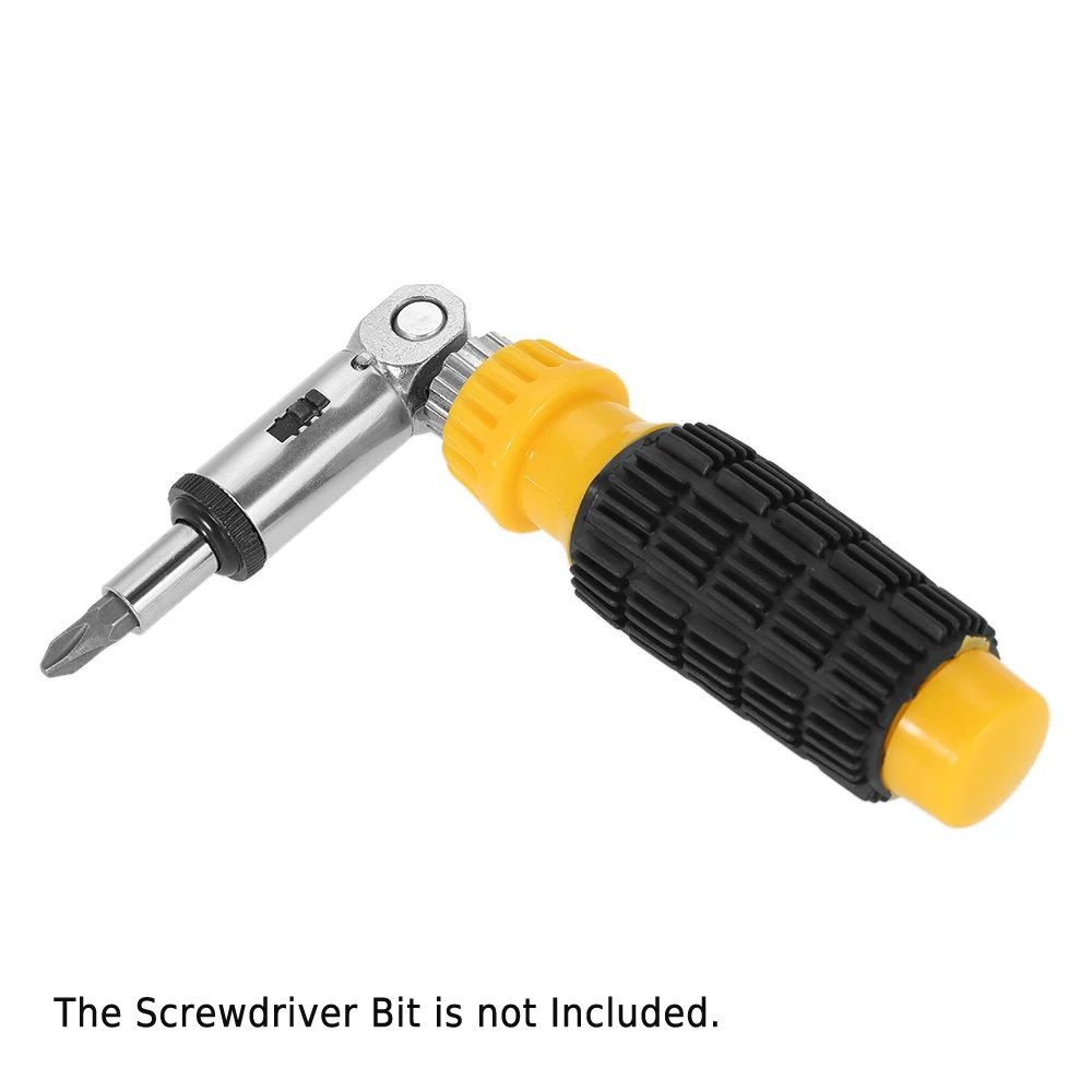 

Quick-change Ratcheting Screwdriver 1/4 Inch Magnetic Ratchet Screw Driver 5 Positions Bits Holder Sturdy Ratchet Repair Tools