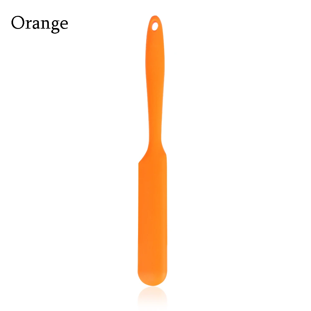 1 шт. DIY силиконовый торт крем шпатель для масла ножи для Чистки скребок для мастики выпечки Кондитерские инструменты - Цвет: Оранжевый