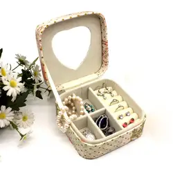 Women 's Mini Drop stud earrings rings Jewelry Box Useful Makeup Organizer Case With Zipper Travel Portable Jewelry Box For Lady Women 's Mini Drop stud earrings rings Jewelry Box Useful Makeup Organizer Case With Zipper Travel Portable Jewelry Box For Lady