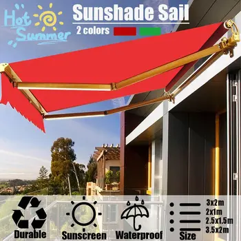 

8 Types Sunshade Sail Shop Retractable Canopy Outdoor Garden Home Balcony Folding Waterproof Awning Cover Sun Shade Sail NEW