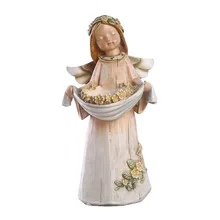 Американский креативный миниатюрный подсвечник в виде ангела из смолы, винтажные фигурки ангела, подсвечник для рабочего стола, свадебные подарки