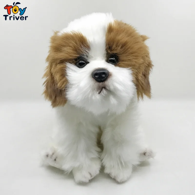 Pekingese Пудель собака плюшевая игрушка Тройник чучела животных кукла щенок дети