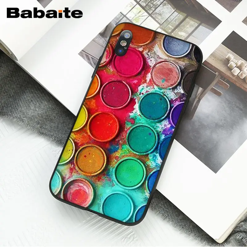Colorful Watercolors Set Paint Palette Cake Macaroon Makeup