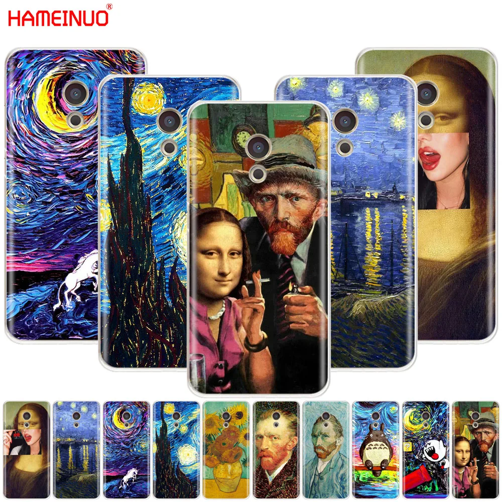 

HAMEINUO Van Gogh Starry Night Cover phone Case for Meizu M6 M5 M5S M2 M3 M3S MX4 MX5 MX6 PRO 6 5 U10 U20 note plus