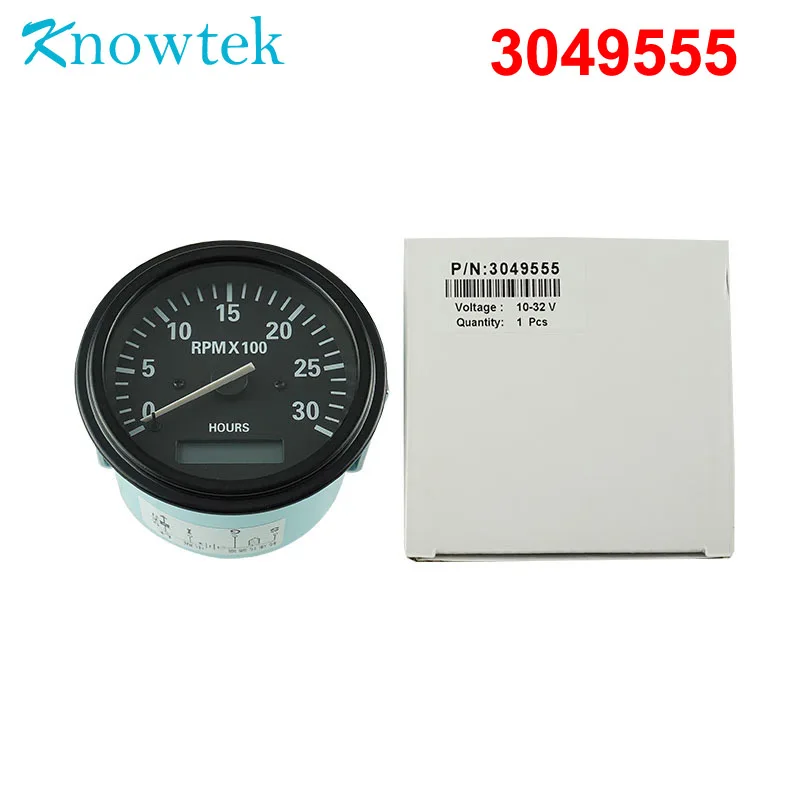 12V 24V 3049555 Тахометр цифровой счетчик для дизельного двигателя, Китай