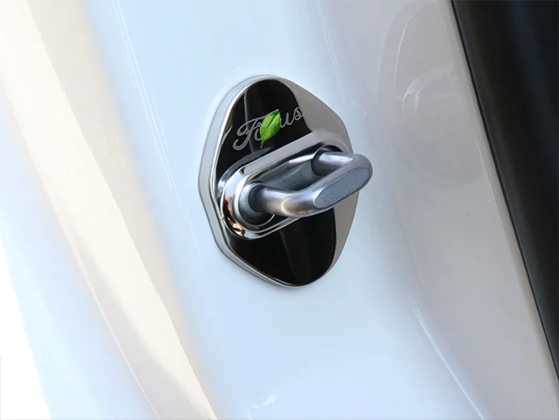 Крышка дверного замка автомобиля колпачки защитные из нержавеющей стали автостайлинг 4 шт./компл. для Ford Focus MK4