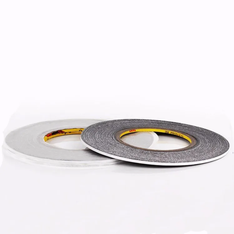 

10pcs/lot 3M double sides adhesive tape thickness 0.15mm length 50m/roll width 2mm/3mm etc used for stick cellphone cover etc