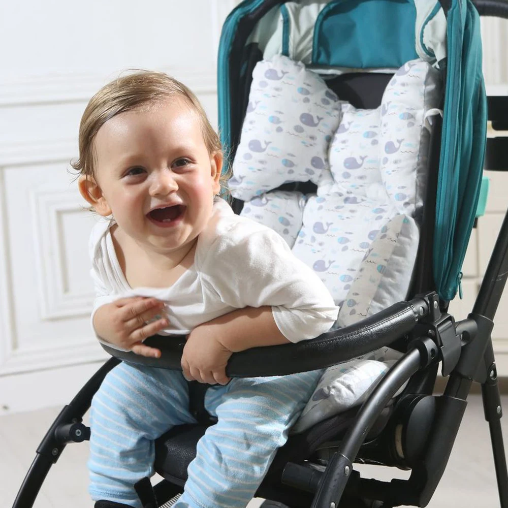 2 стороны мягкий детский пеленальный коврик детской коляски, хлопоковая Подушка коляска коврик матрац подушка для автомобильного сиденья новорожденных детские коляски Коляска аксессуары