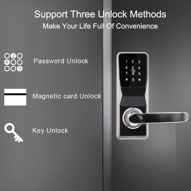 

Eseye Smart Door lock Fingerprint Door Lock Intelligent Electronic Locks Smart Fingerprint Verification Safe Electronic Lock