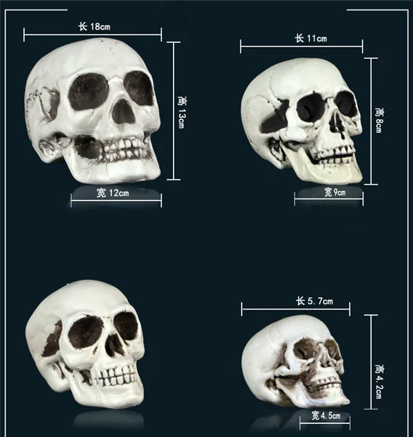 Scary Skeleton Heads Figure Halloween party supply gifts - 4