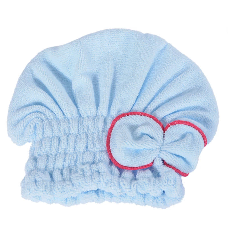 Bfaccia женское Доступное сухое полотенце для сушки волос головной убор-чалма инструмент для купания розовый/синий/красный/желтый