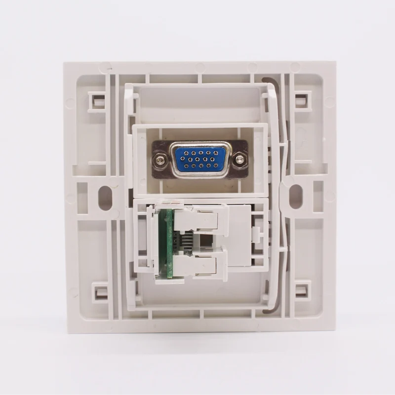 15 штифтов розетка VGA RJ45 настенная Лицевая панель для ПК компьютера Интернет