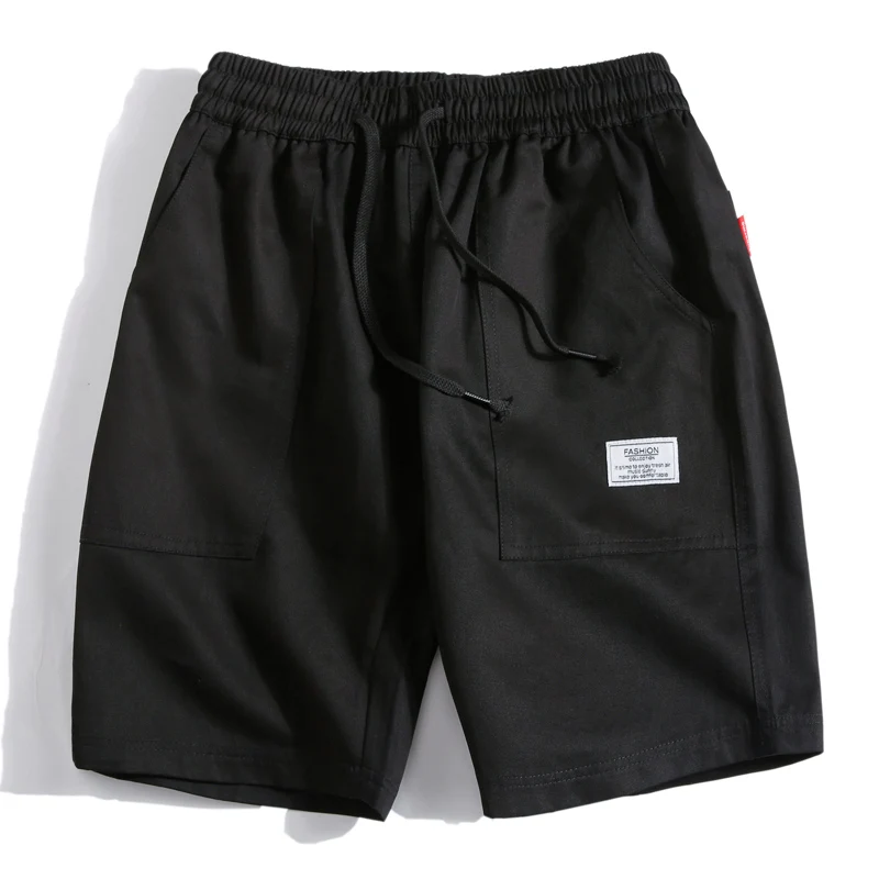 NXH камуфляжные шорты Карго мужские хлопковые армейские военные повседневные шорты с несколькими карманами летние Лидер продаж уличная одежда для работы - Цвет: Black